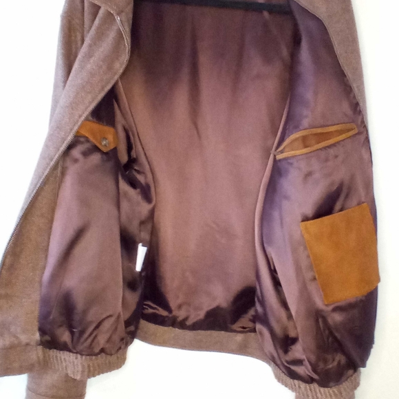 Cashmere Tweed Bomber Jacket by Bullock and Jones - Picture 4 of 6